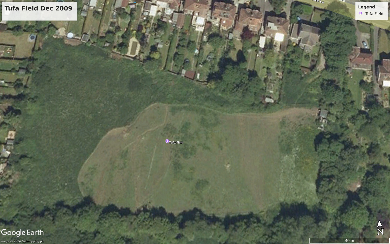 Aerial View of the Tufa Field 2009